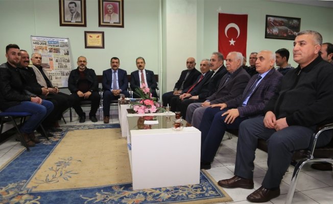Başkan Gürkan esnaf odalarının temsilcileri ile bir araya geldi