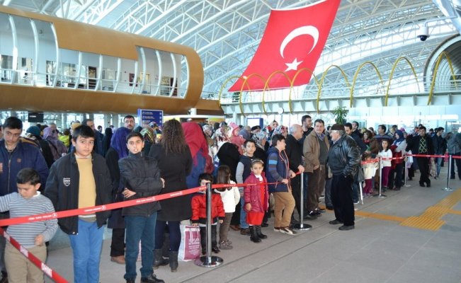 Erzincan Havalimanı’nda Ocak ayında binlerce yolcuya hizmet verildi