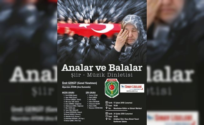 Erzurum’da “Analar ve Balalar” isimli şiir ve müzik dinletisi Erzurum’da “Analar ve Balalar” isimli şiir ve müzik dinletisi