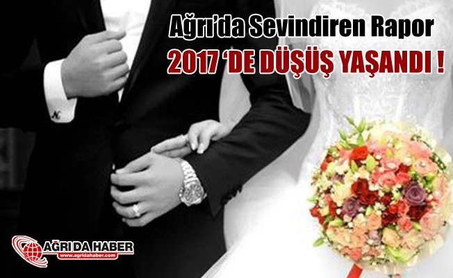 Ağrı'da Evlenme ve Boşanma oranlarında düşüş