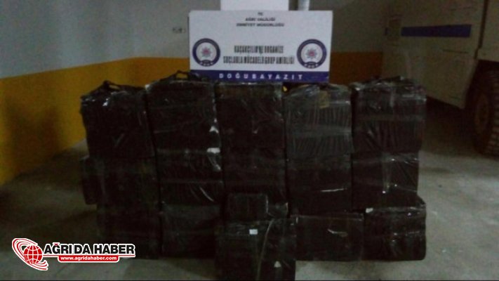 Ağrı'da 38 bin 100 paket kaçak sigara yakalandı