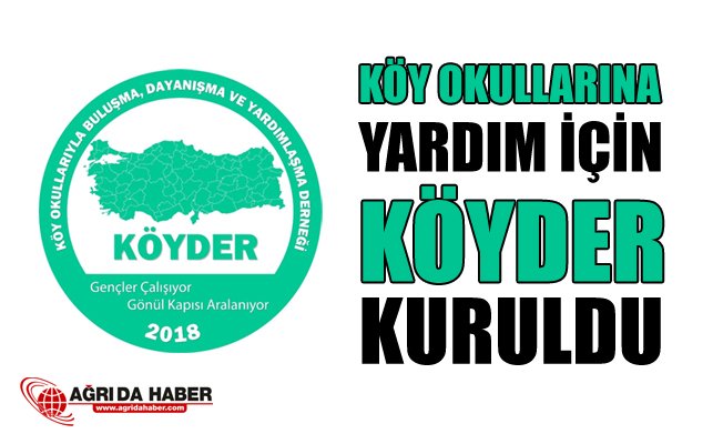 Ağrı'da Köy Okulları için KÖYDER Kuruldu