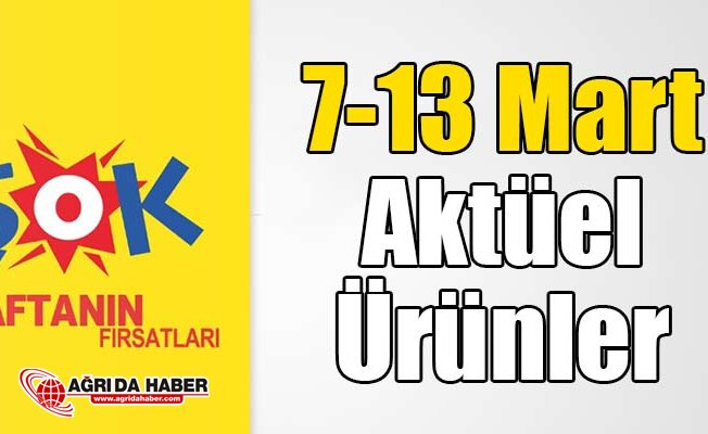 Şok 7-13 Mart Aktüel Ürünler Kataloğu Şok İndirimli Ürünleri