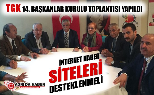 TGK 14. Başkanlar Kurulu Toplantısı Gerçekleştirildi!