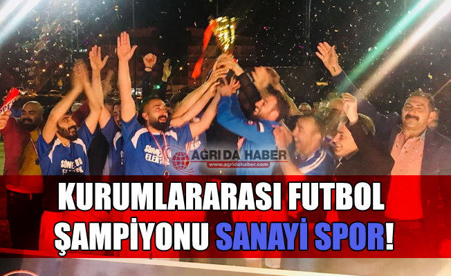 Ağrı 8. Kurumlararası Futbol Müsabakası Şampiyonu Sanayi Spor!