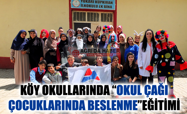 A.İ.Ç.Ü. Öğrencileri Köy Okullarında “Okul Çağı Çocuklarında Beslenme” Eğitimi Verdi