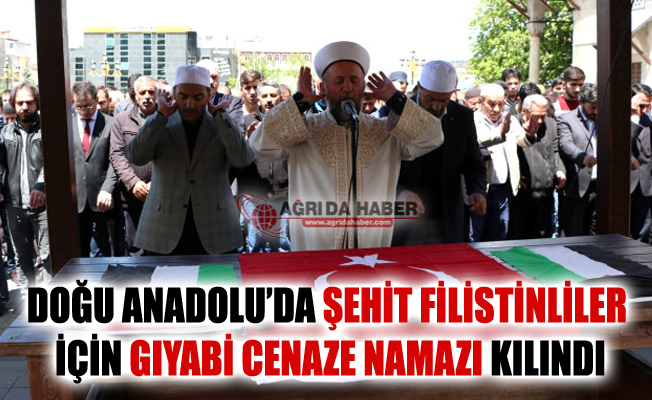 Doğu Anadolu'da Şehit Filistinliler İçin Gıyabi Cenaze Namazı Kılındı