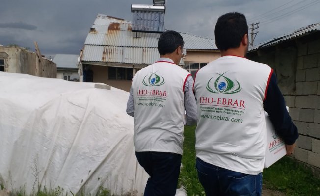 IHO-EBRAR'dan Ağrı'daki muhtaç ailelere yardım
