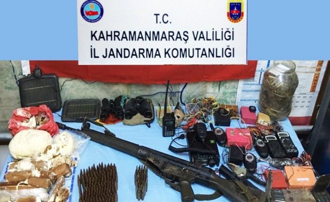 Kahramanmaraş’ta silah ve mühimmat ele geçirildi Kahramanmaraş’ta silah ve mühimmat ele geçirildi