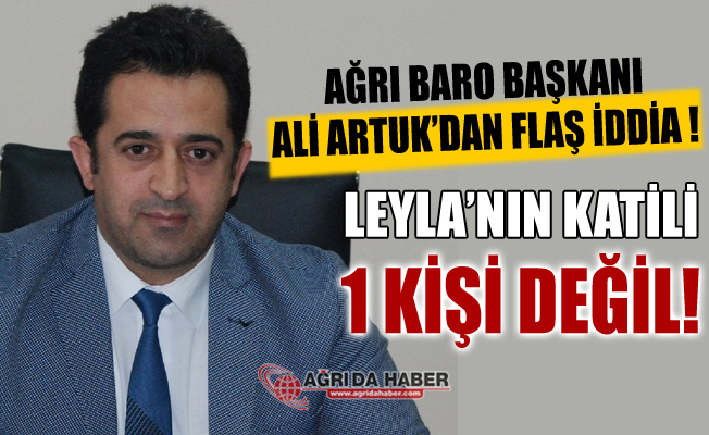 Ağrı Baro Başkanı Ali Artuk, Leyla Aydemir'in katili 1 kişi değil!