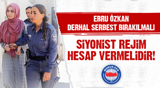 Ağrı Memur-Sen Kadın Kollarından Ebru Özkan Hakkında Sert Açıklama