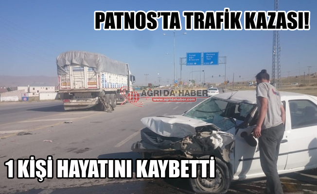 Ağrı Patnos'ta Trafik Kazası! 1 Kişi Hayatını Kaybetti