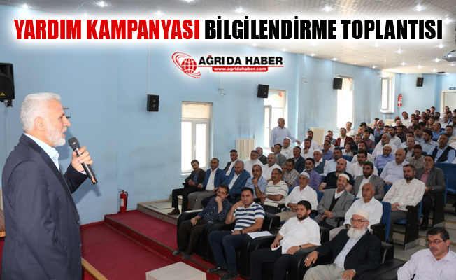 Ağrı İl Müftülüğünce Yardım Kampanyası Bilgilendirme Toplantısı Yapıldı