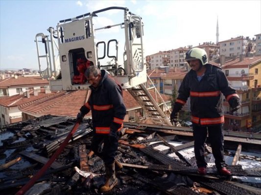 Ankara'da Korkutan Yangın