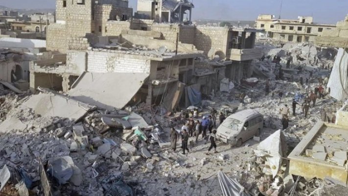 Esad İdlib'i Yine Vurdu Çok Sayıda Ölü Var