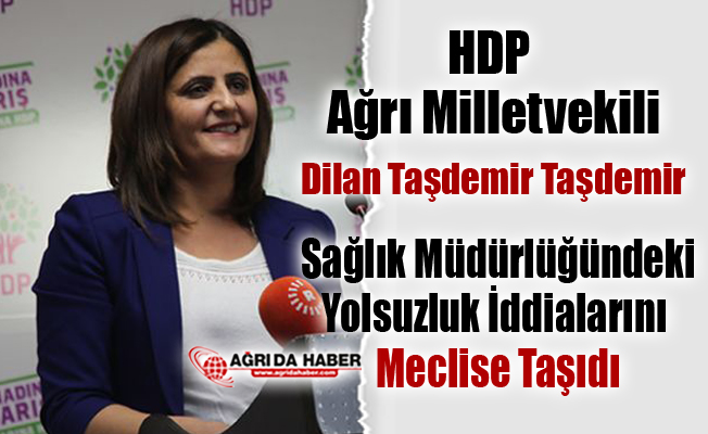 HDP Ağrı Milletvekili İl Sağlık Müdürlüğündeki Yolsuzluk İddialarını Meclise Taşıdı