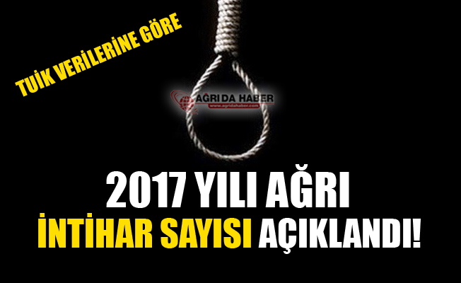 TUİK Verilerine göre 2017 Yılı Ağrı'da İntihar Edenlerin Sayısı!