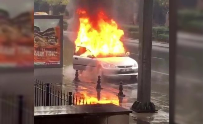 Seyir Halinde Alev Topuna Dönüştü