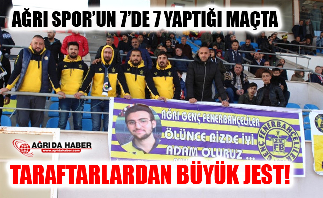 Ağrı 1970 Spor Taraftarlarından Koray Şener İçin Anlamlı Pankart Ağrı 1970 Spor Taraftarlarından Koray Şener İçin Anlamlı Pankart