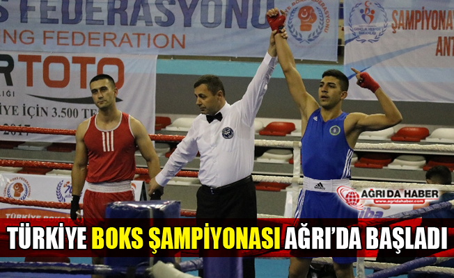 Büyük Erkekler Türkiye Ferdi Boks Şampiyonası Ağrı’da Başladı