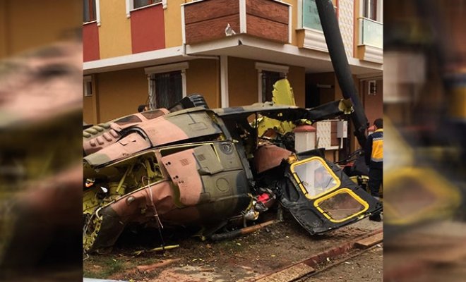 İstanbul Sancaktepe'de Askeri Helikopter Düştü! 4 Asker Şehit