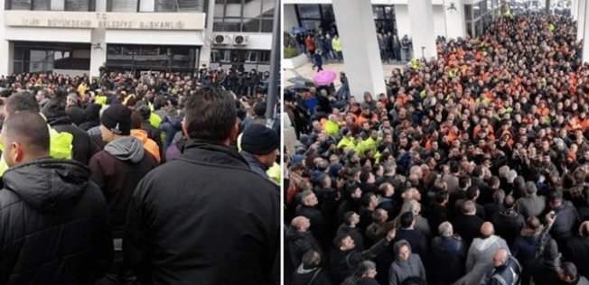 İzmir'de Biber gazlı polis müdahalesi