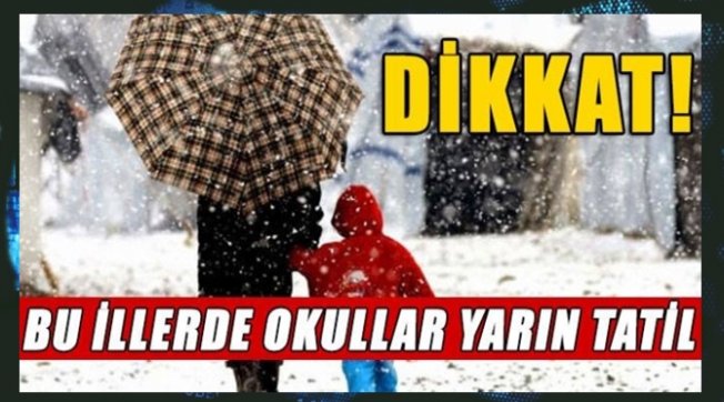 Yoğun Kar Yağışı 13 İlde Okullar Tatil
