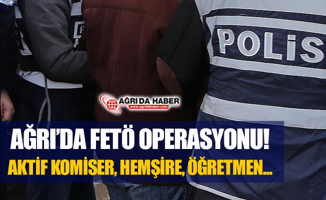 Ağrı Merkezli Fetö/Pdy Opersayonu! 9 Kişi Gözaltında