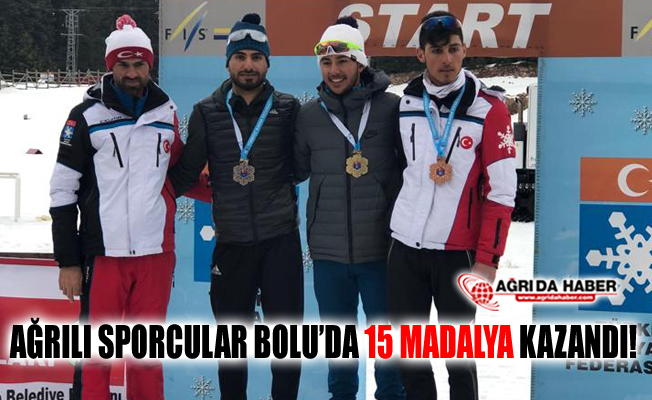 Ağrılı Sporcular Bolu'da yapılan Kayaklı Koşu'da 15 Madalya Kazandı!