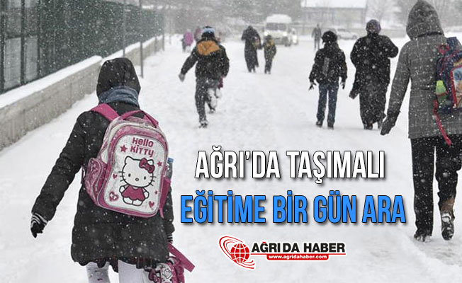 Ağrı Eleşkirt'te Eğitime Kar Engeli!