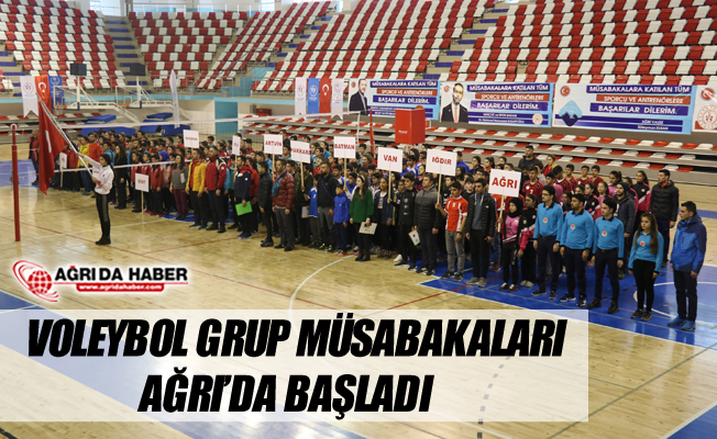 Ağrı’da ‘Okul Sporları Voleybol Grup Müsabakaları’ Başladı