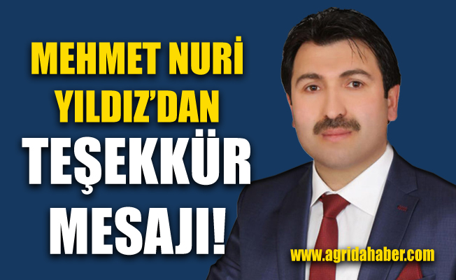 Ak Parti İl Genel Meclis 1.Sıra adayı Mehmet Nuri Yıldız’dan Açıklama ve Teşekkür