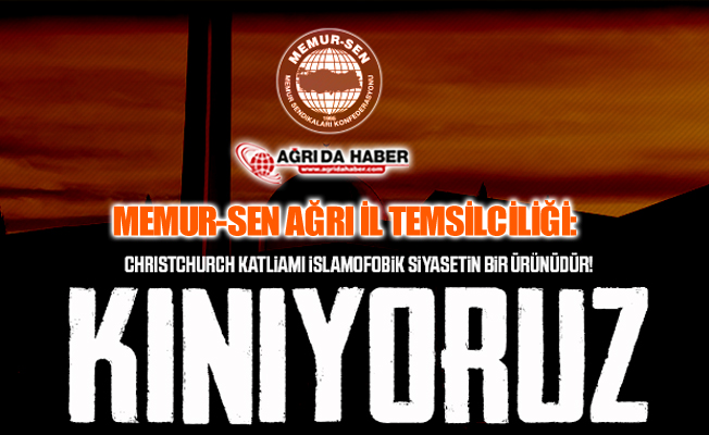 Memur-Sen Ağrı Şubesi: "İslam Ümmetinin Başı Sağolsun"