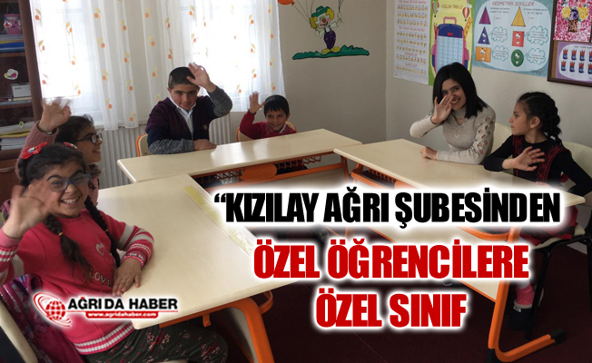 Türk Kızılay'ı Ağrı Şubesinden Özel Öğrencilere Özel Destek
