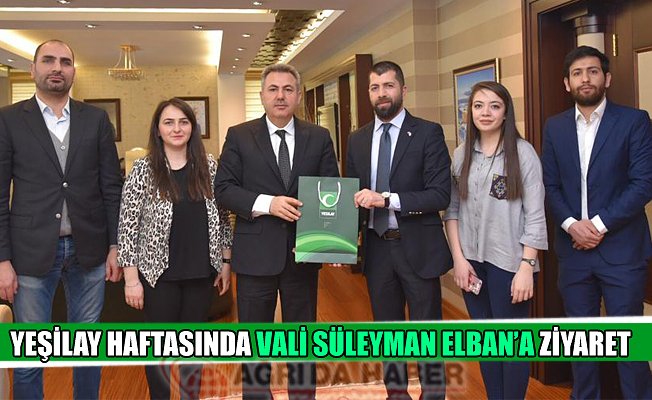 Yeşilay Haftasında Vali Süleyman ELBAN'a Ziyaret!