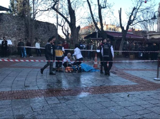 Galata Kulesinde Akılalmaz kaza Galata Kulesinde Akılalmaz kaza