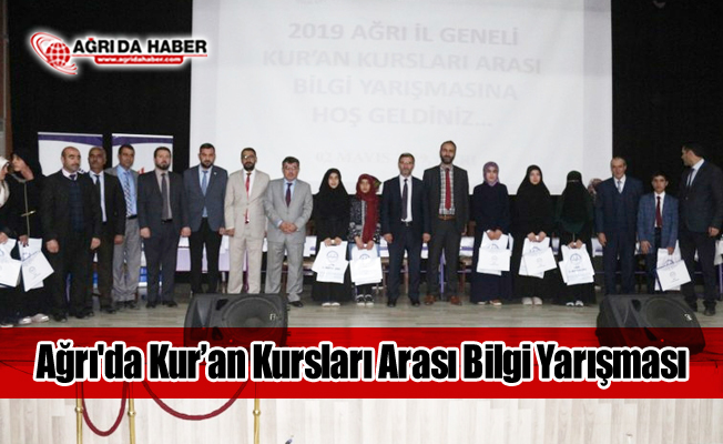 Ağrı'da Kur’an Kursları Arası Bilgi Yarışması Heyecanı