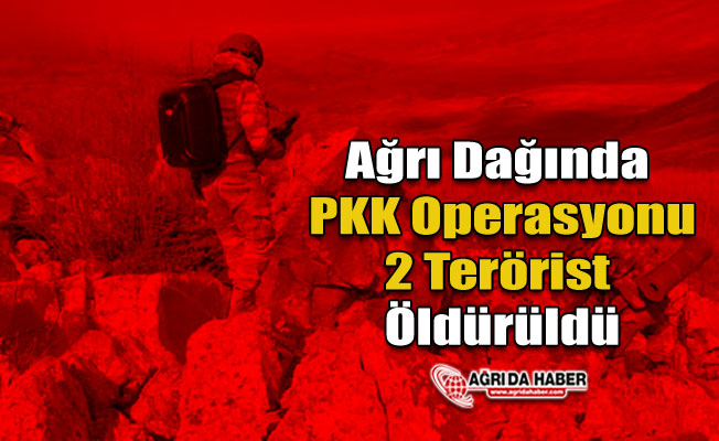 Ağrı Dağın'da PKK Operasyonu 2 Terörist Öldürüldü!