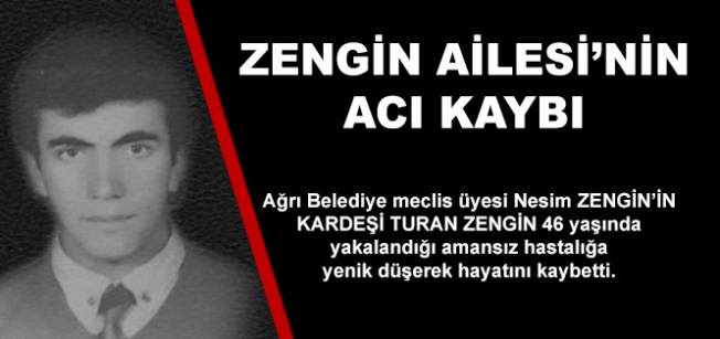 Zengin Ailesinin Acı Kaybı! Turan Zengin Vefat Etti