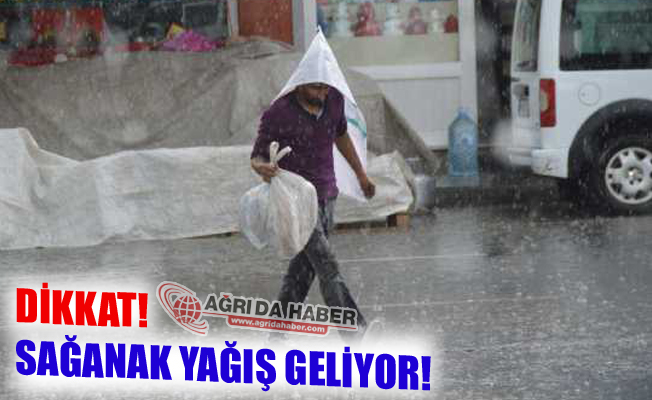 Doğu Anadoluda Sağanak Yağış Uyarısı!