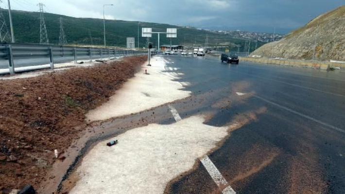 Görenler Şaşkına Döndü! TEM otoyolu kapandı
