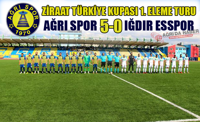 Ziraat Türkiye Kupası 1. Eleme Turu Ağrıspor 5-0 Iğdır Esspor Ziraat Türkiye Kupası 1. Eleme Turu Ağrıspor 5-0 Iğdır Esspor
