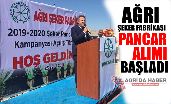 Ağrı Şeker Fabrikası Pancar Alımına Başladı!