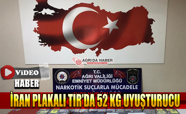 Ağrı'da 52 kilo uyuşturucu ele geçirildi  Video Haber