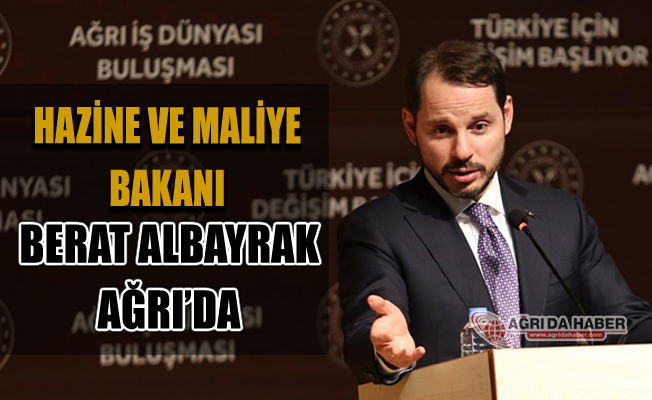 Hazine ve Maliye Bakanı Berat Albayrak Ağrı'da