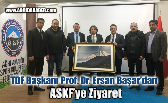 TDF Başkanı Ersan Başar'dan Ağrı ASKF'ye ziyaret