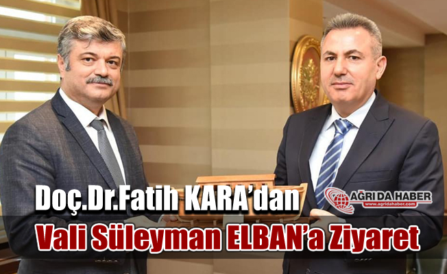 Halk Sağlığı Genel Müdürü Doç.Dr.Fatih KARA Ağrı'da