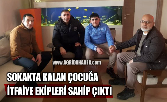 İtfaiye ekipleri sokakta kalan 16 Yaşındaki Çocuğa sahip çıktı