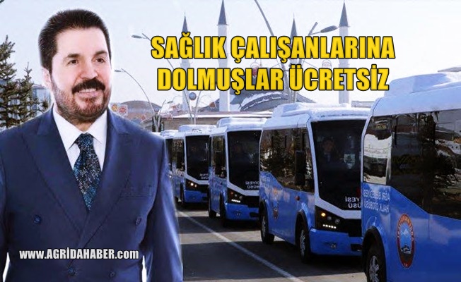 Ağrı Belediyesi; sağlıkçılara şehir içi ulaşım ücretsiz