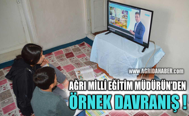 Ağrı Milli Eğitim Müdürü M.Faruk Tekin'den örnek davranış